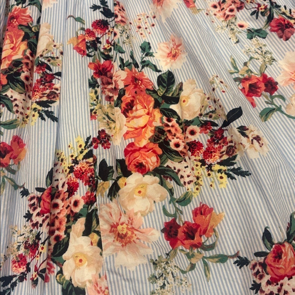 Tommy Hilfiger Floral A-Line Midi Skirt - Picture 2 of 6